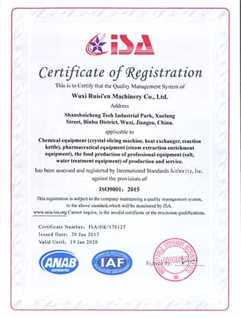 iso certificate